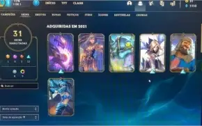 Conta League of Legends + valorant com diversas skins
