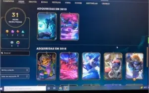 Conta League of Legends + valorant com diversas skins