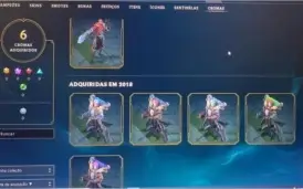 Conta League of Legends + valorant com diversas skins