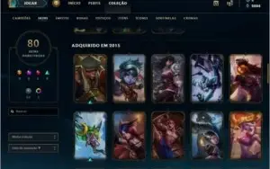 Conta Lol Gold 5, 108 Champions, 80 Skins (4 Vitoriosa)
