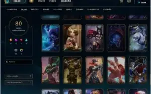 Conta Lol Gold 5, 108 Champions, 80 Skins (4 Vitoriosa)