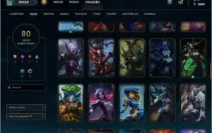 Conta Lol Gold 5, 108 Champions, 80 Skins (4 Vitoriosa)