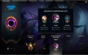 conta lol level 81