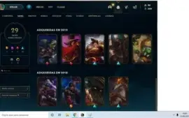 Conta League of Legends Platina 3 lv96, 29 skins