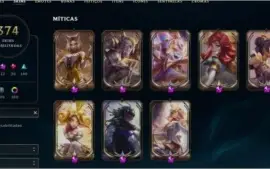 Vendo conta do lol lvl 800 d1 season passada