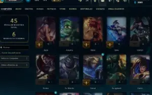 Conta Lol Ferro, Skins Lendárias, Lvl 39,Upada À Mão, 3K Ea