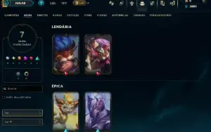 Conta Lol Ferro, Skins Lendárias, Lvl 39,Upada À Mão, 3K Ea