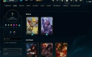 Conta Lol Ferro, Skins Lendárias, Lvl 39,Upada À Mão, 3K Ea