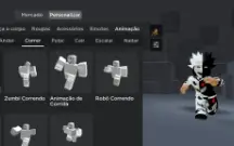 Conta Roblox criada em 2017, com vários intens de robux.
