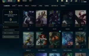Esmeralda 1 com 43 Champs e 7 Skins + 9 Fragmentos