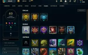 Esmeralda 1 com 43 Champs e 7 Skins + 9 Fragmentos