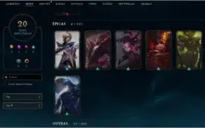 conta lol diamante 3 70% winrate
