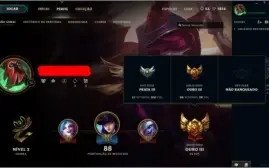 CONTA OURO 3 COM 26 CHAMPS E 13 SKINS