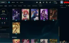 Conta com 29 skin's