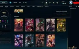 Conta com 29 skin's