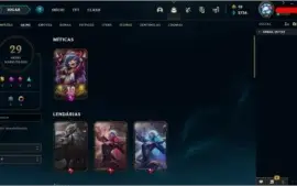 Conta com 29 skin's