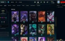 Conta com 29 skin's