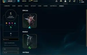 Conta ouro 3 com 150 Champs e 131 Skins