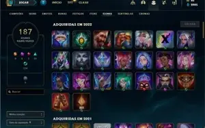 Conta ouro 3 com 150 Champs e 131 Skins