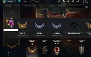 Conta ouro 3 com 150 Champs e 131 Skins