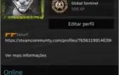 CONTA CS GO lv 15 gc SUPREMO 2500 hrs 4 medalhas