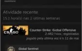 CONTA CS GO lv 15 gc SUPREMO 2500 hrs 4 medalhas