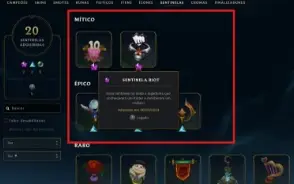 Conta LOL Full Acesso - 116 Champs e 96 Skins Sentinela RIOT