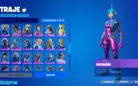 conta fortnite com skins raras (WONDER, MINTY GLOW..)