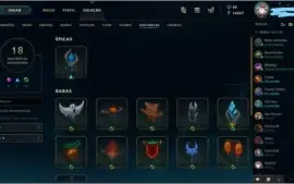 Conta league of legends ativa desde 2012, + 200 skins