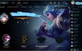 Conta league of legends ativa desde 2012, + 200 skins