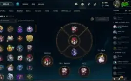 Conta com 228 skin e iconi de desafiante
