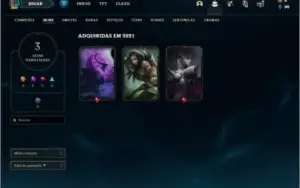 Conta ouro 1 Sem email confirmado com 3 skins e 30 champs