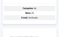 Vendo Acc LoL criada em 2017