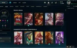 Conta LOL Plat IV - 95 Champs e 149 Skins