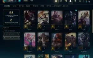 Conta Unranked lv 23 com 22 Champs e 7 Skins + 1 Ultimate