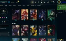 Conta LOL LVL 143 | 125 Campeões| 116 Skins |UNRANKED| 2015