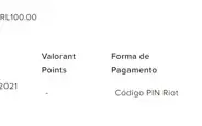 conta com 100 reais gastos no valorant, 36 skins lol ouro3