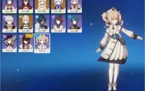 Conta genshin Impact ar 24 jean + QIQI e mais alguns t4