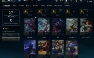 Conta PLATINA 4 | 62% Win - Lol (League Of Legends) Elomoon