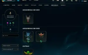 Conta PLATINA 4 | 62% Win - Lol (League Of Legends) Elomoon