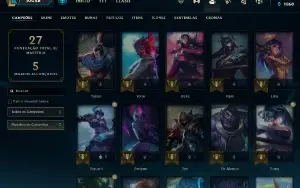 Conta PLATINA 4 | 62% Win - Lol (League Of Legends) Elomoon