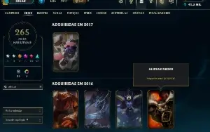 Todas Skins Raras | Black Alistar, Kayle Prateada Todas Pax