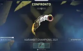 CONTA VAVA COM CHAMPIONS KNIFE