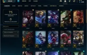 Conta prata 2 com 6 skins e 36 champs