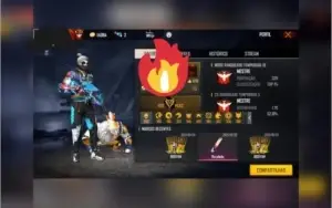 CONTA FREE FIRE RARA, MUITO GEMADA, COM PASSES ANTIGOS!