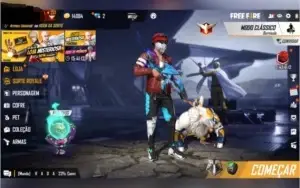CONTA FREE FIRE RARA, MUITO GEMADA, COM PASSES ANTIGOS!