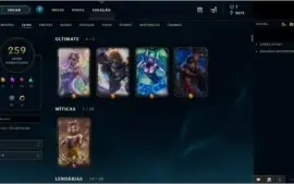 Conta League of Legends 259 SKins