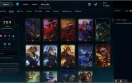 Conta League of Legends 259 SKins