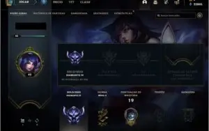 Conta League Of Legends Rank Platina 1