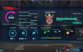 Conta de Paladins nvl 540 skins HRX BORDA DE GM